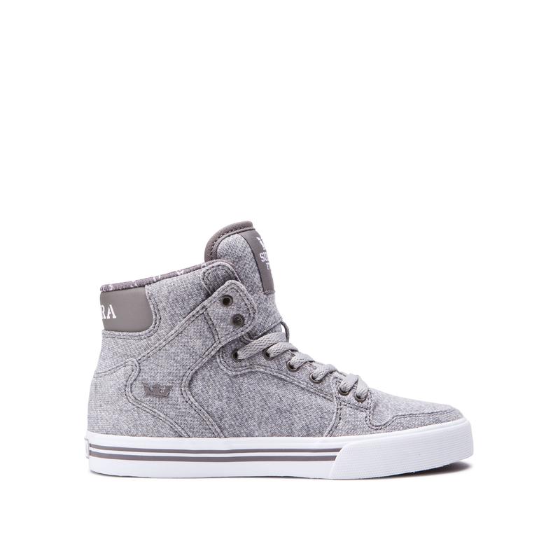 Supra VAIDER Sneaker High Kinder Grau Online Kaufen MNFAR7289